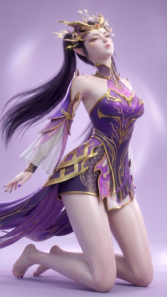 图片[5]-[斗破苍穹][龙皇紫妍4K壁纸·高清系列十三][113图][第三季514画]-AI国漫分享